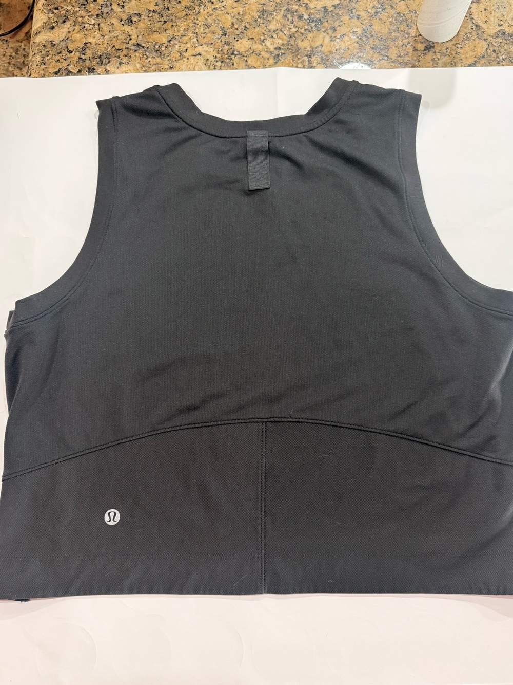 lululemon athletica Black Cropped Workout Tank